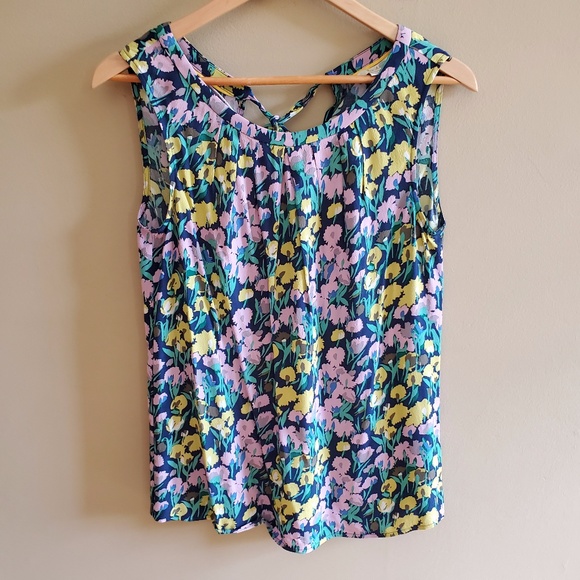 Boden floral sleeveless top sz 6 - Picture 6 of 7